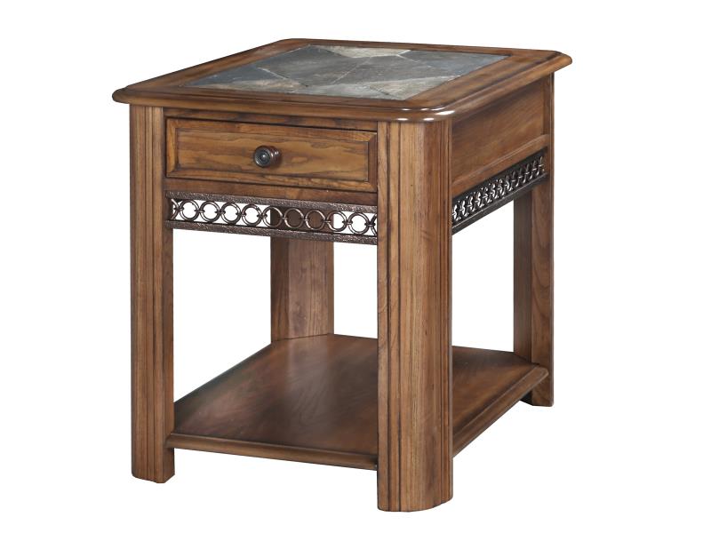 Madison End Table Brandon House, Stone Top End Table With Drawer